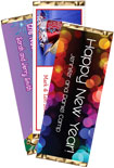 personalized new year's candy bar wrapper